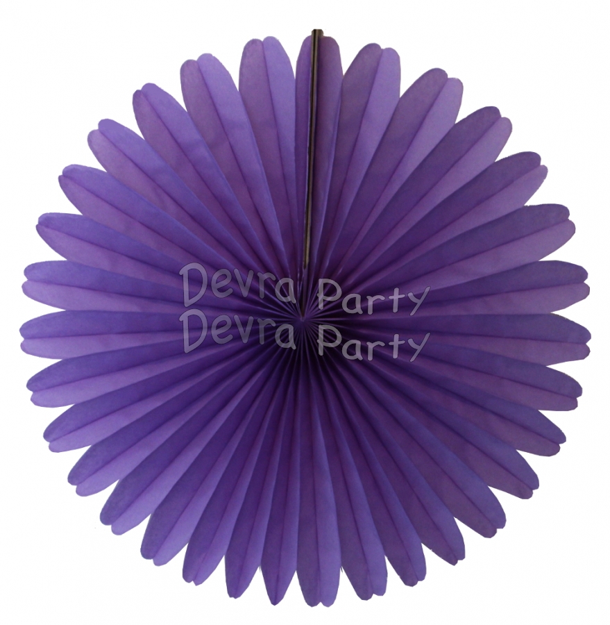 13 Inch Fan Decorations Lavender (12 PCS) - Click Image to Close
