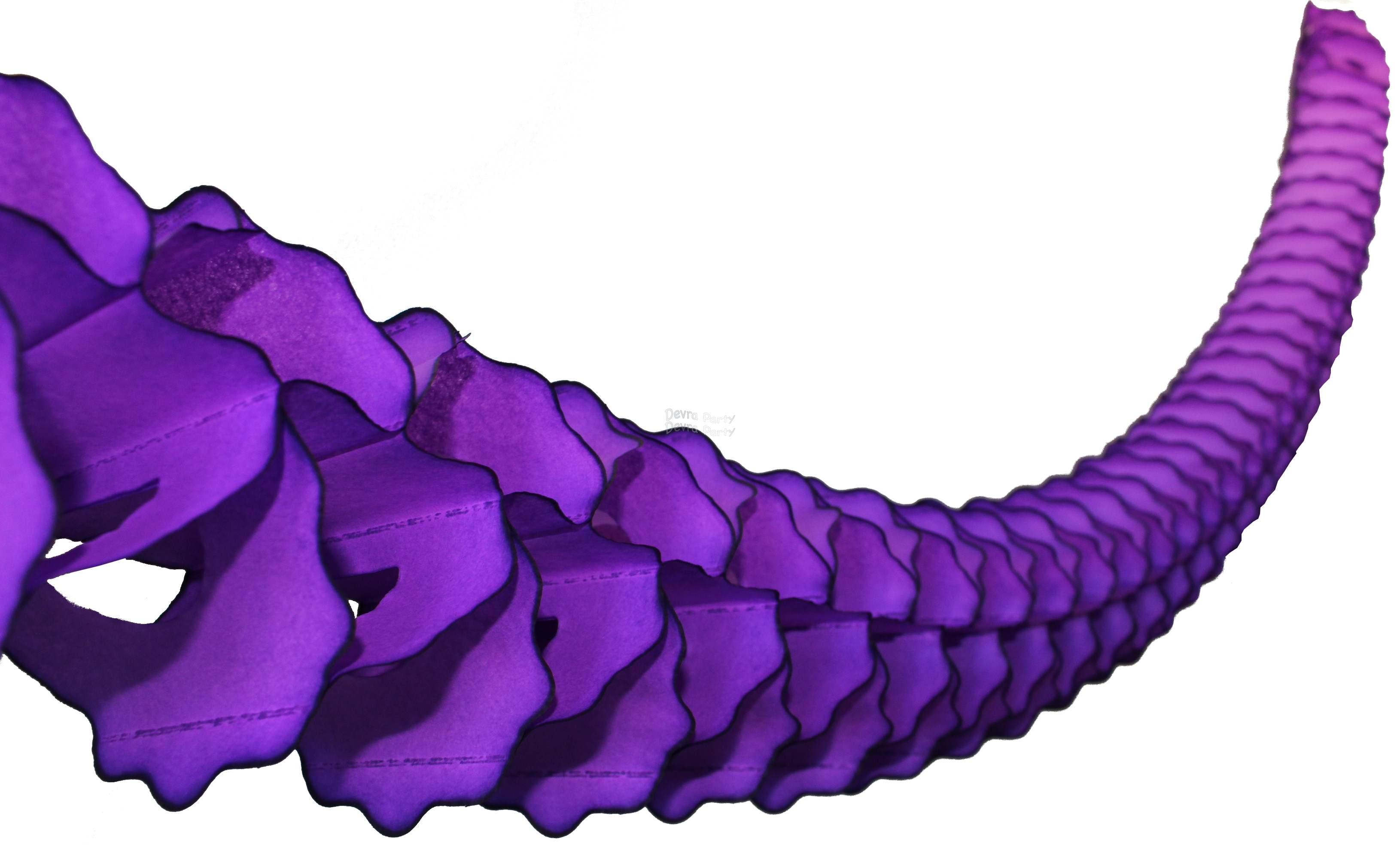 (image for) 12 Foot Purple Oval Garland (12 pcs)