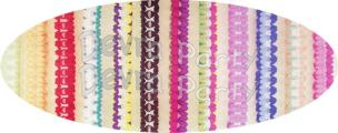 (image for) 12 Foot Tissue Paper Cross Garland (12 pcs)