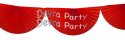 (image for) Red 10 Foot Bunting Fan Garland (12 pcs)