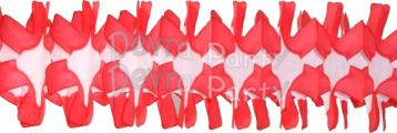 (image for) 12 Foot Red Spider Fringe Garland (12 pcs)