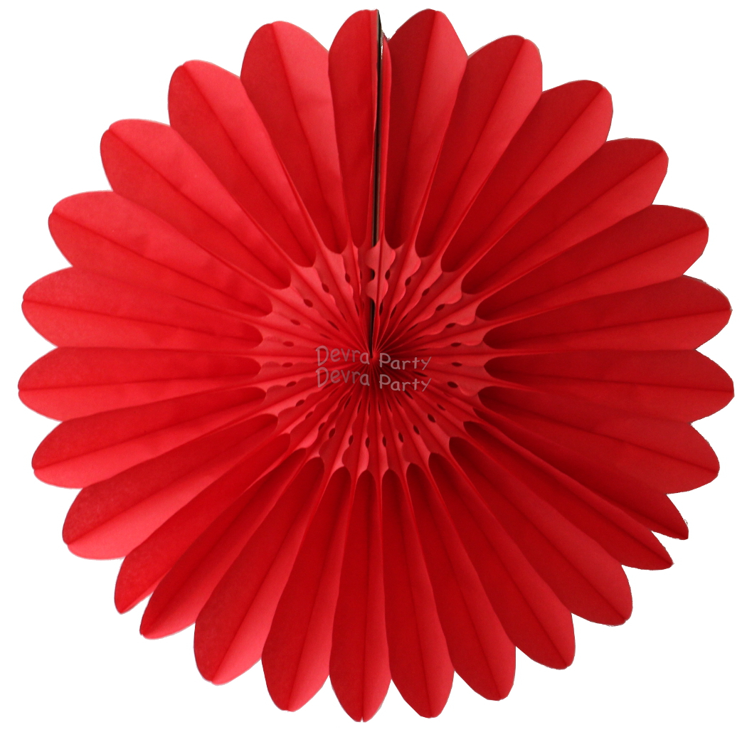 (image for) Red Fanburst Decoration (12 pcs)