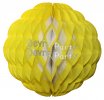 (image for) 8 Inch Puff Ball Yellow and White (12 pcs)