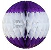 (image for) Purple White Honeycomb Tissue Paper Balls (12 pcs)
