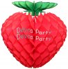 (image for) Honeycomb Strawberry Decoration, Classic Red 16 inch (12 pcs)