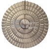 (image for) 16 Inch Tissue Paper Striped Fan White (12 pcs)