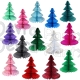 12 Inch Honeycomb Tissue Paper Tree - Solid (12 pcs) ALL COLORS
