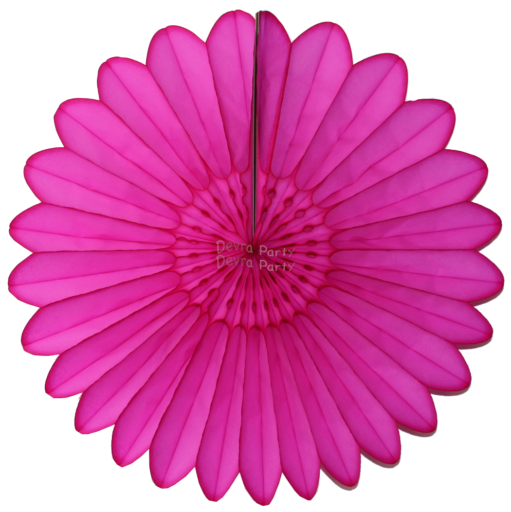 (image for) Tissue Fanburst Decoration Cerise (12 pcs)