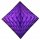 Purple Hanging Diamond Decoration (12 pcs)