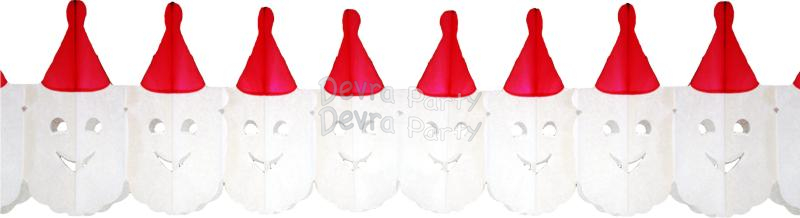 (image for) 12 foot Santa Face Garland (6 pcs)