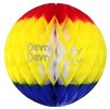 (image for) Back To School Red Yellow Blue Honeycomb Ball (12 pcs)