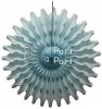 (image for) Light Blue 18 Inch Tissue Paper Fan (12 Pieces)