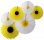 Daisies and Sunflowers - Set of Six Party Fans - SINGLE KIT