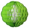 (image for) 14 Inch Puff Ball Lime and White (12 pcs)
