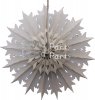 (image for) 19 Inch Tissue Paper Snowflake Gray (12 Pieces)