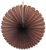 27 Inch Brown Deluxe Fan Decorations (12 pcs)