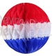 Red White and Blue Patriotic Tissue Ball Decorations (12 pcs)