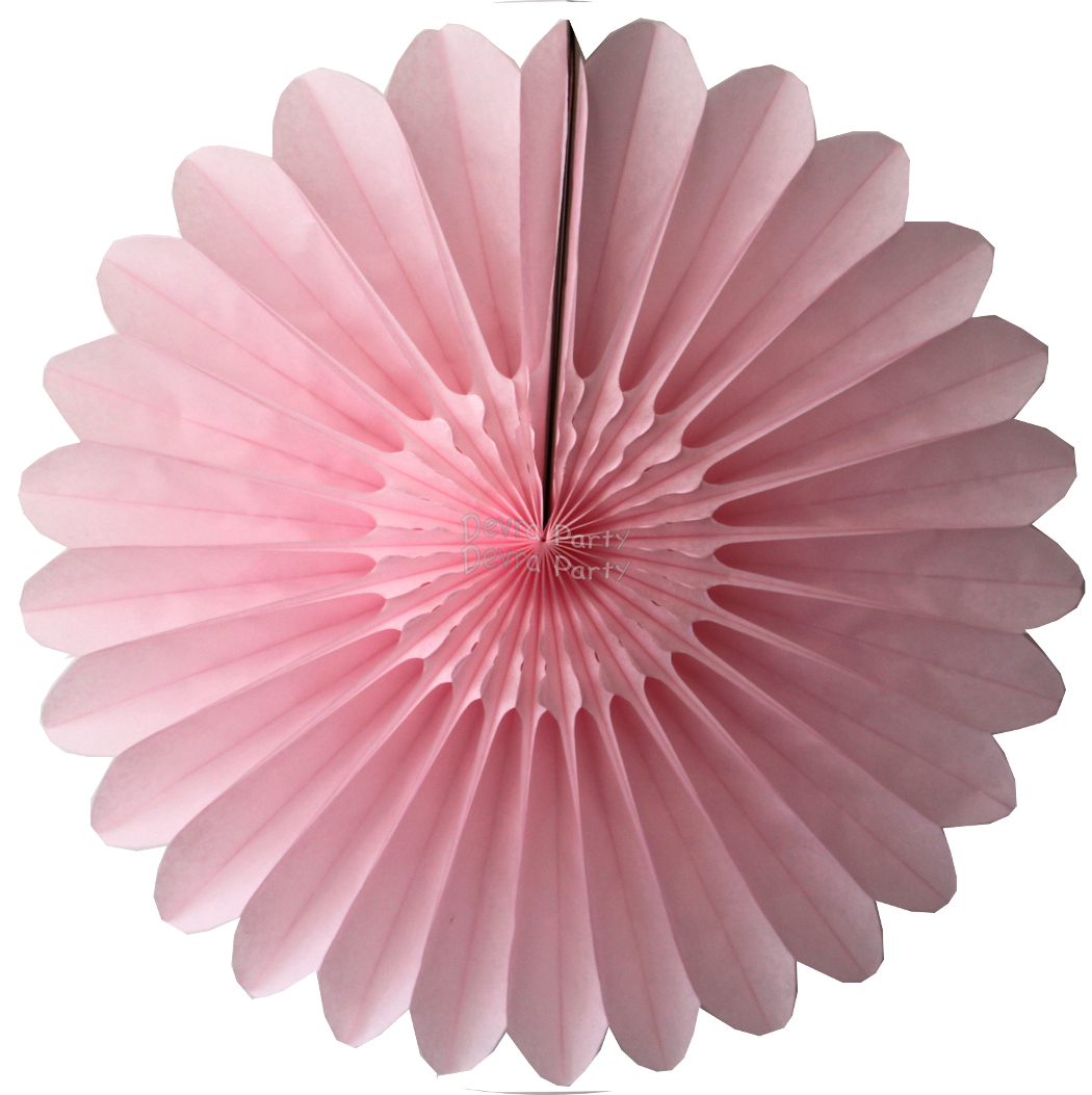 (image for) Tissue Paper Fanburst Decoration Pink (12 pcs)