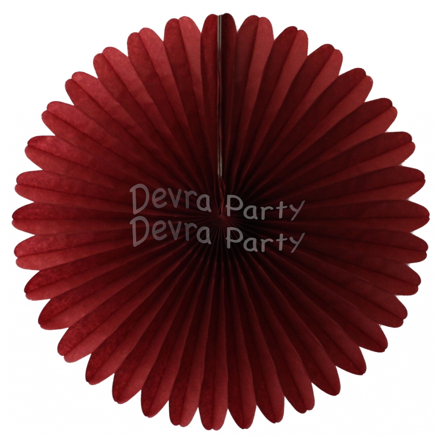 13 Inch Fan Decorations Burgundy (12 PCS) - Click Image to Close