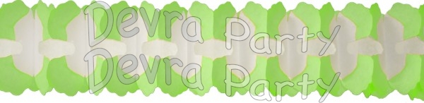 12 Foot Cross Garland Decoration Cool Mint & White (12 pcs) - Click Image to Close