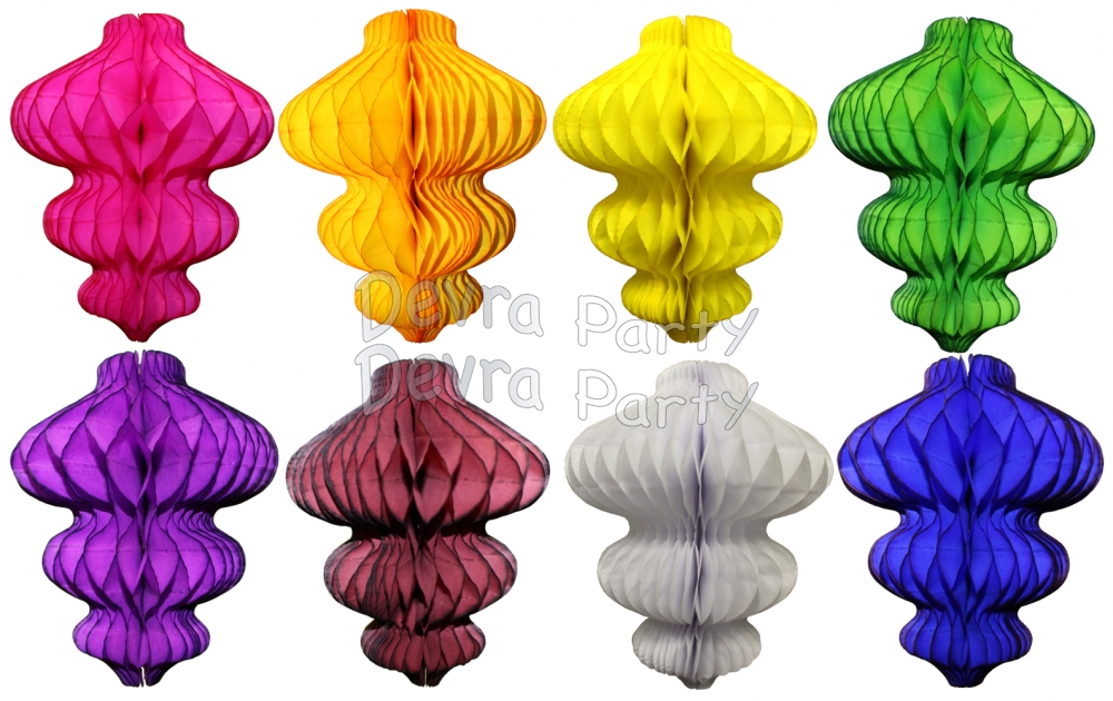 8 Inch Honeycomb Ornament Decoration (12 pcs) - Click Image to Close