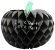 (image for) Tissue Paper Pumpkin Decoration, 10 Inch, Black (12 pcs)
