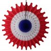 Red White and Blue 18 Inch Fan Decoration (12 pcs)