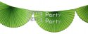 (image for) Lime Green 10 Foot Bunting Fan Garland (12 pcs)