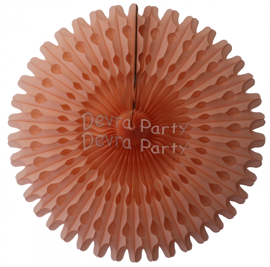 26 Inch Tissue Fan Peach (12 pcs) - Click Image to Close