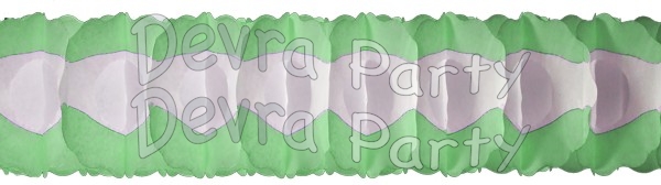 12 Foot Mint Oval Garland (12 pcs) - Click Image to Close
