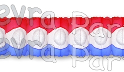 Patriotic Honeycomb Oval Garland (12 pcs) - Click Image to Close