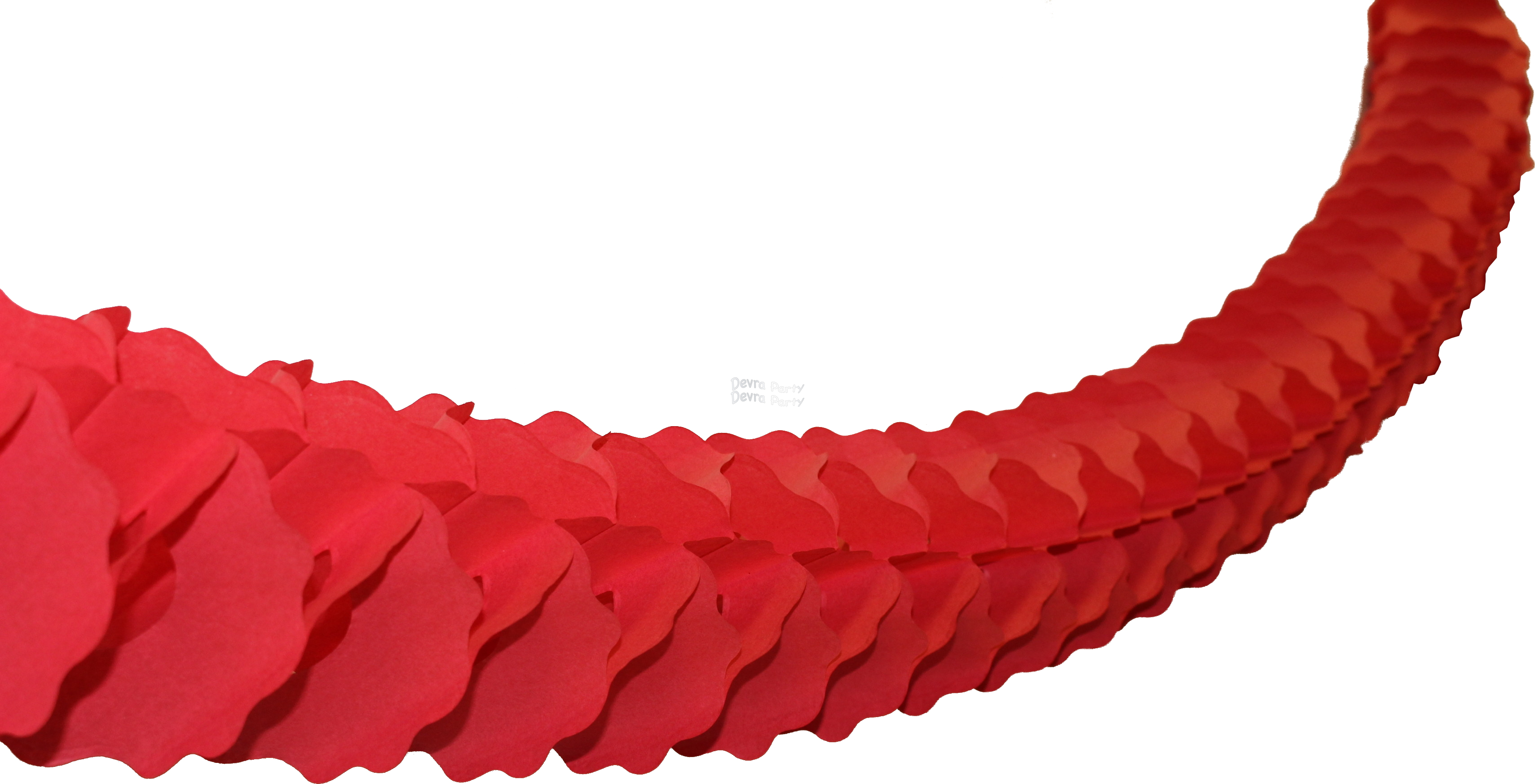 (image for) 12 Foot Red Oval Garland (12 pcs)