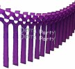 (image for) Purple Streamer Garland Decoration (12 pcs)
