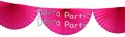 (image for) Cerise 10 Foot Bunting Fan Garland (12 pcs)