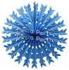 (image for) 22 Inch Turquoise Tissue Paper Snowflake Decoration (12 pcs)