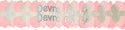 (image for) 12 Foot Cross Garland Decoration Vintage Pink & White (12 pcs)