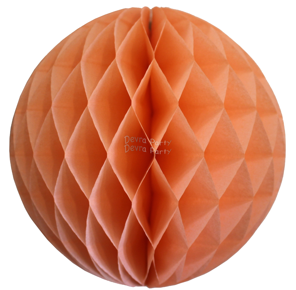 (image for) Peach (Classic Pastel) Tissue Paper Ball (12 pcs)