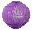 (image for) 14 Inch Puff Ball Lilac and White (12 pcs)