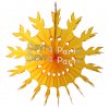 (image for) 15 Inch Gold Tissue Paper Snowflake Decoration (12 pcs)
