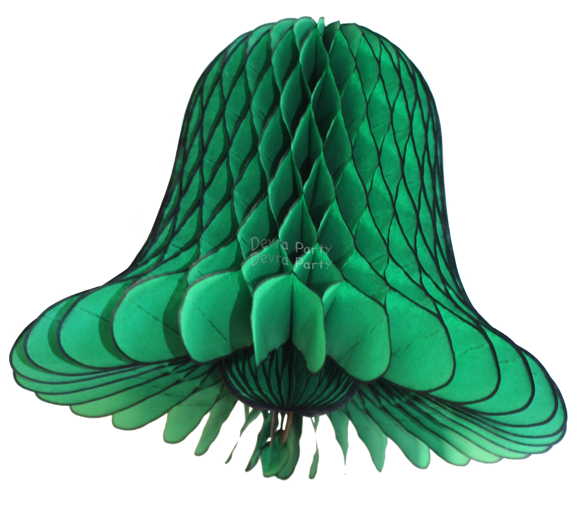 (image for) Dark Green Honeycomb Bell (12 Pieces)