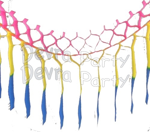 Multi Streamer Garland Decoration (12 pcs) - Click Image to Close