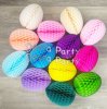 (image for) Honeycomb Easter Eggs 9 Inch, Solid Colors (12 pcs)