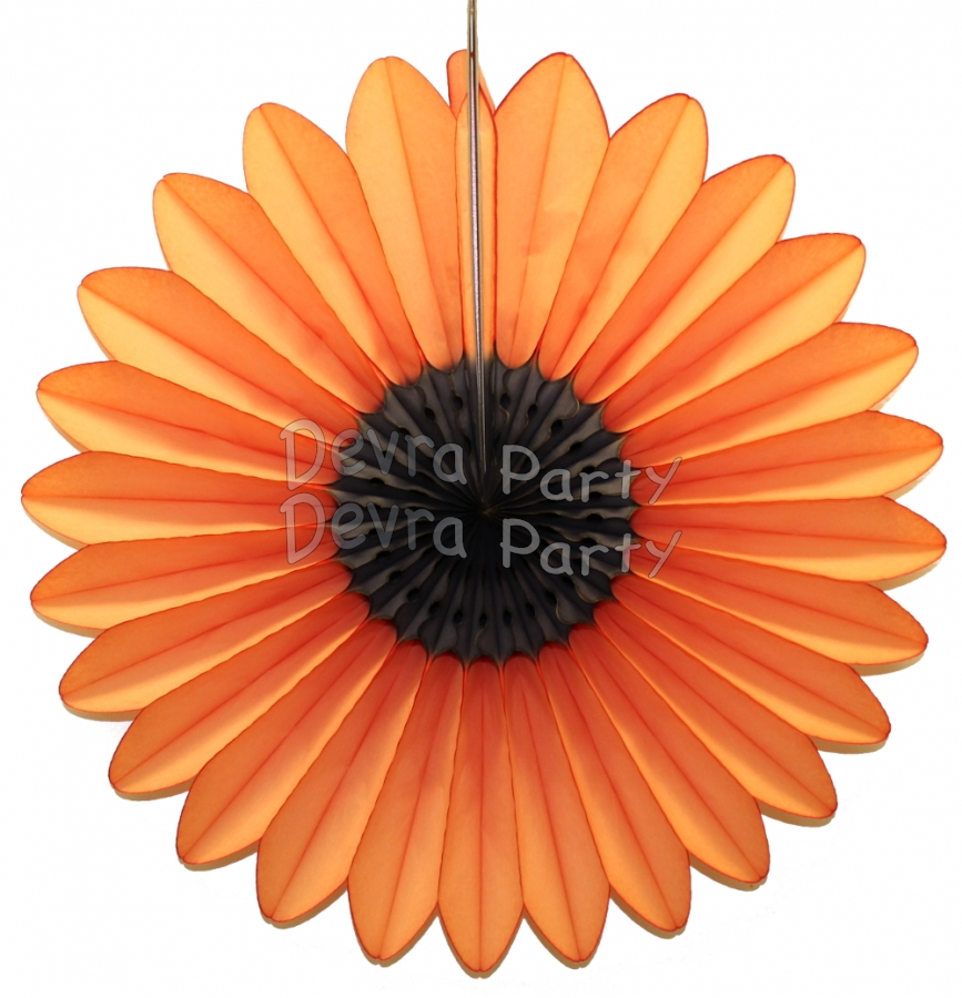 Tissue Fanburst Decoration Halloween (12 pcs) - Click Image to Close