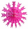 (image for) 15 Inch Cerise Tissue Paper Snowflake Decoration (12 pcs)