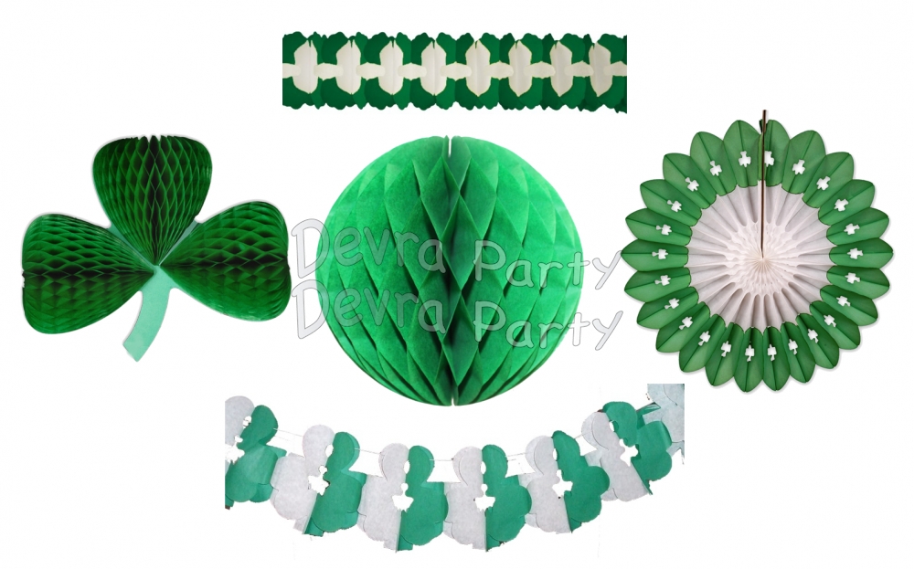 St. Patrick's Day Decoration Kit, Large (28 pieces) - Click Image to Close