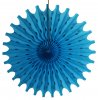 Turquoise 18 Inch Tissue Paper Fan (12 pcs)
