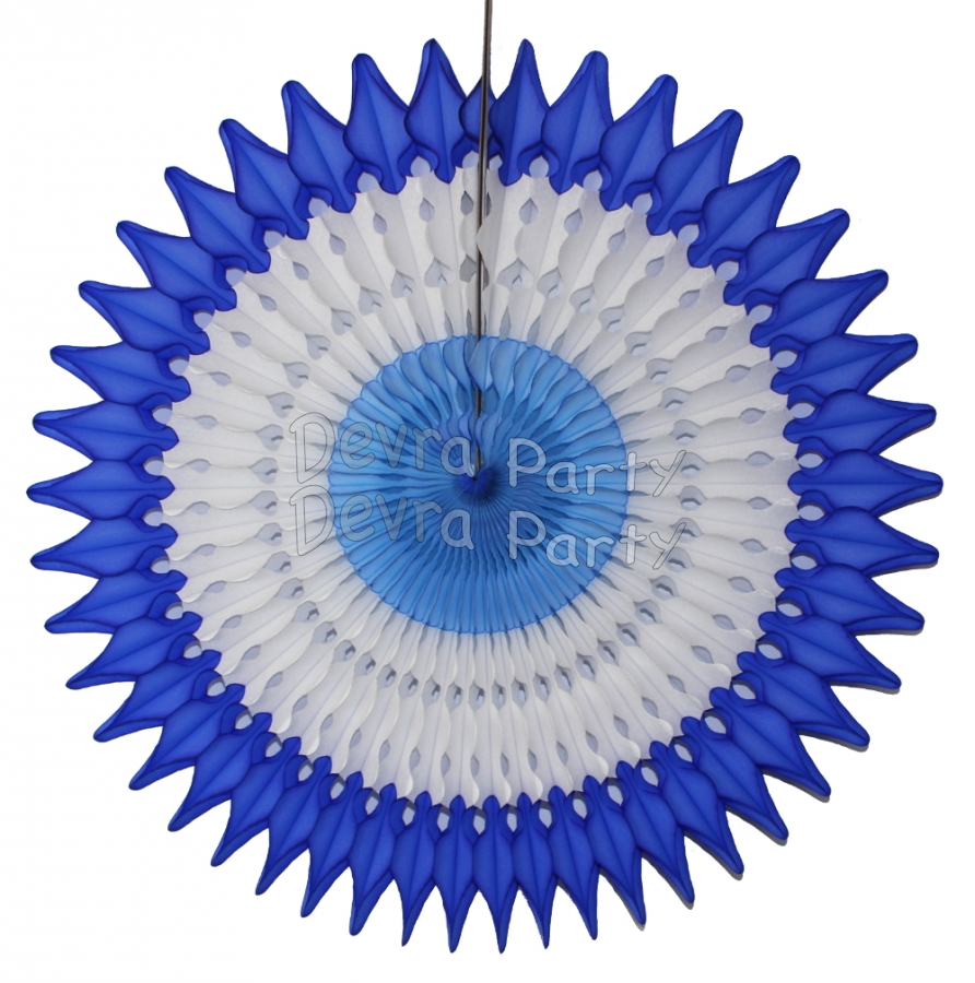 21 Inch Tissue Fan Winter Theme (12 pcs) - Click Image to Close