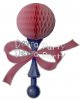 (image for) Pink 13 Inch Baby Rattle Decoration (6 pcs)