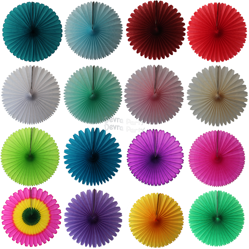 (image for) 13 Inch Fan Decorations (12 PCS)