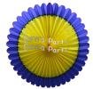 (image for) 27 Inch Deluxe Fan Dark Blue Yellow (12 pcs)